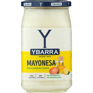 Mayonesa sabor casero sin gluten y sin lactosa frasco 450 ml - Ybarra