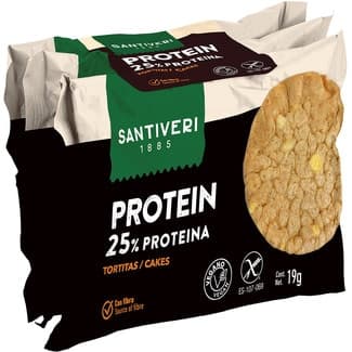 Tortitas proteicas con fibra 3 unidades envase 57 g - Santiveri