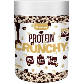 Bolitas crujientes bañadas en chocolate blanco y negro bote 500 g - Quamtrax