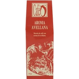 Café molido mezcla Arábica aromatizado con avellanas paquete 125 g - Cafeo