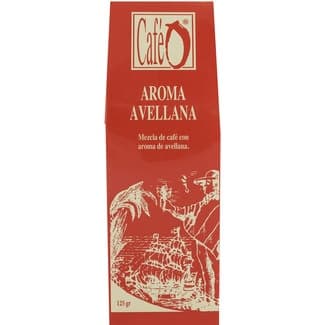 Café molido mezcla Arábica aromatizado con avellanas paquete 125 g - Cafeo