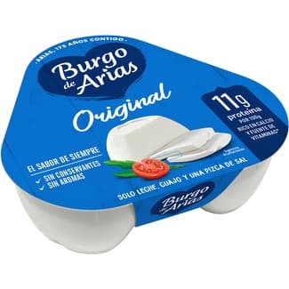 Queso fresco natural mini pack 3 x 72 g envase 216 g - Burgo De Arias