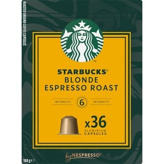 Café espresso intensidad 6 Blonde estuche 36 cápsulas compatibles con máquinas Nespresso - Starbucks