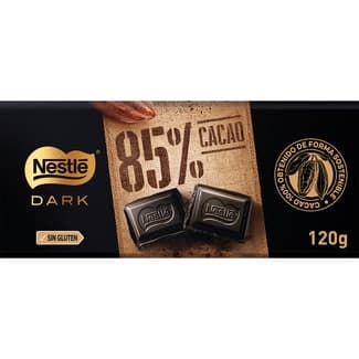 Chocolate negro 85% cacao sin gluten tableta 120 g - Nestle Dark