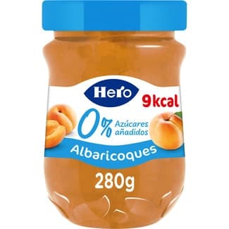 Confitura de albaricoques 0% azúcares añadidos frasco 280 g - Hero