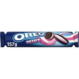 Remix galletas rellenas de frambuesa y vainilla paquete 157 g - Oreo