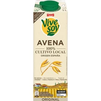Bebida de avena sabor natural 100% vegetal Sin Azúcar brik 1 l - Vivesoy
