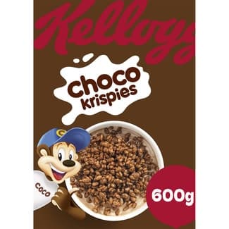 Cereales de desayuno arroz chocolateados paquete 600 g sin aceite de palma - Kellogg's Choco Krispies