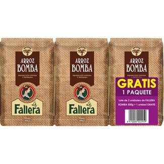 Arroz bomba pack 2 envases 500 g - La Fallera