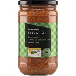Lentejas cocidas extra IGP de Tierra de Campos frasco 400 g neto escurrido - El Corte Ingles Selection