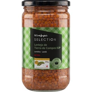 Lentejas cocidas extra IGP de Tierra de Campos frasco 400 g neto escurrido - El Corte Ingles Selection