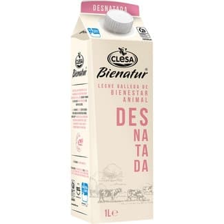 Leche desnatada gallega brik 1 l - Clesa