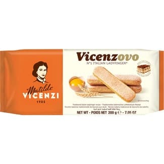 Vicenzovo bizcocho de galleta al huevo ideal para tiramisú paquete 200 g - Matilde Vicenzi