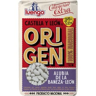 Origen alubia blanca riñón extra IGP de la Bañeza-León paquete 1 kg - Luengo