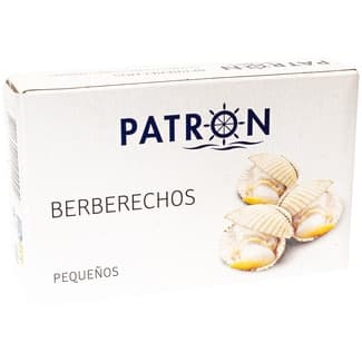 Berberechos al natural pequeños lata 63 g neto escurrido - Patron