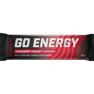 Go Energy barrita de fresa y yogur con L-Carnitina y vitaminas envase 40 g - Biotech Usa