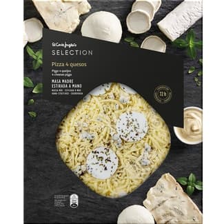 Pizza 4 quesos de fermentación lenta envase 400 g - El Corte Ingles Selection