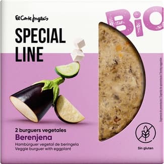 Bio hamburguesas vegetales de berenjena ecológicas y sin gluten 2 unidades envase 200 g - Special Line El Corte Ingles