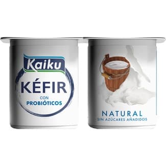 Kéfir natural sin azúcares añadidos pack 4 unidades 125 g - Kaiku