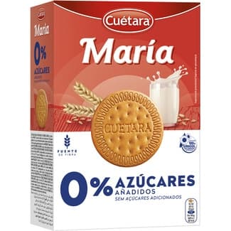Galletas María 0% azúcares añadidos estuche 400 g - Cuetara