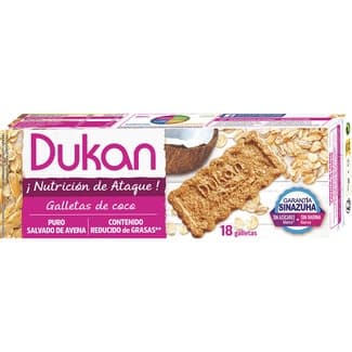 Galletas de salvado de avena sabor coco envase 225 g - Dukan
