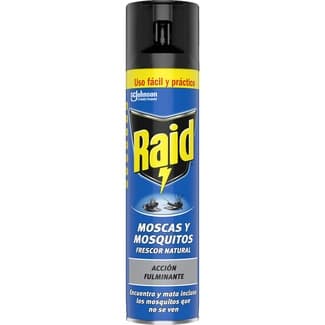 Insecticida volador para moscas y mosquitos frescor nautral spray 400 ml - Raid