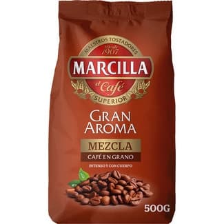 Café en grano mezcla Gran Aroma paquete 500 g - Marcilla
