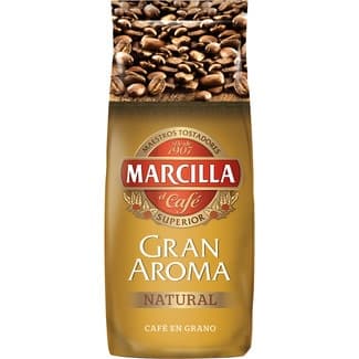Café en grano natural paquete 1 kg - Marcilla