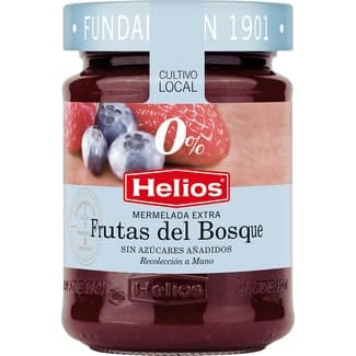 Mermelada extra de frutas del bosque sin azúcares añadidos frasco 280 g - Helios 0%