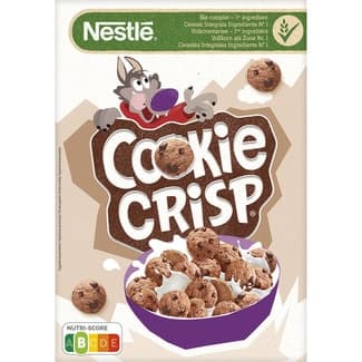 Cereales de desayuno cookies con chispas de chocolate paquete 375 g - Nestle Cookie Crisp