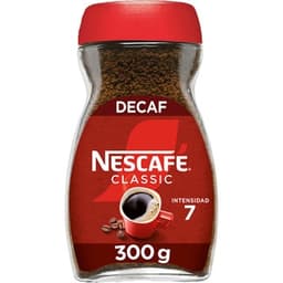 Café soluble descafeinado intensidad 7 frasco 300 g - Nescafe Classic