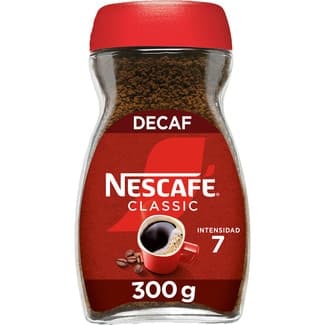 Café soluble descafeinado intensidad 7 frasco 300 g - Nescafe Classic