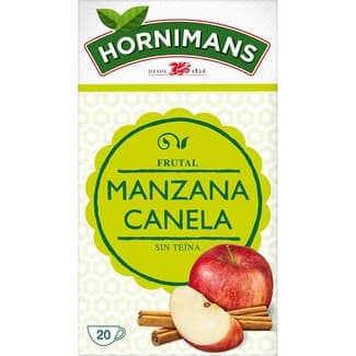 Frutal infusión de manzana y canela sin teína estuche 20 bolsitas - Hornimans