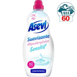 Suavizante concentrado Sensitif hipoalergénico botella 60 dosis - Asevi