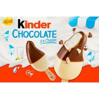 Helado de chocolate con leche 4 unidades estuche 228 ml - Kinder