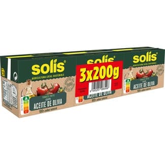 Tomate frito con aceite de oliva pack 3 envases 200 g - Solis