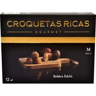 Gourmet croquetas de boletus edulis 100% caseras estuche 300 g - Croquetas Ricas