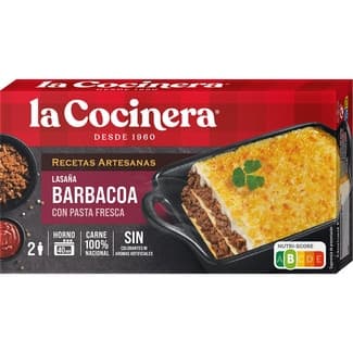 Lasaña barbacoa 2 raciones estuche 500 g - La Cocinera Recetas Artesanas