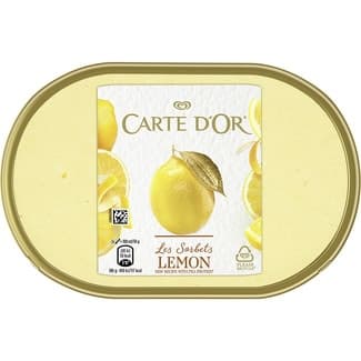Helado sorbete limón con zumo de limón tarrina 1 l - Carte D'or