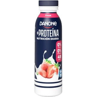 Protein yogur líquido con proteínas con fresa desnatado 0% m.g. 0% azúcares añadidos botella 270 ml - Danone