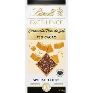 Chocolate negro 70% cacao con caramelo y flor de sal tableta 100 g - Lindt Excellence