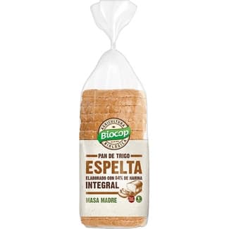 Pan de molde de trigo espelta integral ecológico bolsa 400 g - Biocop