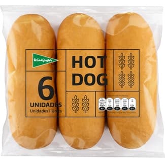 Pan de perritos 6 unidades bolsa 330 g - El Corte Ingles