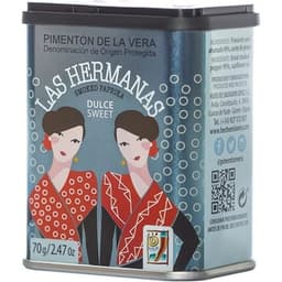 Pimentón ahumado dulce de la Vera DOP Pimentón de la Vera lata 70 g - Las Hermanas