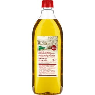 Aceite de oliva suave 0,4º contiene aceites refinados, vírgenes y 20% de virgen extra botella 1 l - El Corte Ingles