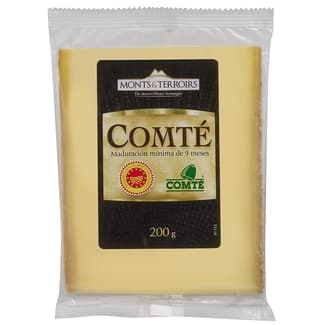 Queso francés de vaca cremoso sabor con un toque de avellana envase 200 g elaborado con leche cruda DOP Comté- Francia - Monts & Terroirs