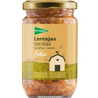 Lentejas cocidas extra frasco 200 g neto escurrido - El Corte Ingles