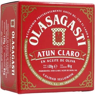 Atún claro en aceite de oliva lata 75 g neto escurrido - Olasagasti