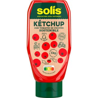 Ketchup con tomates de cultivo sostenible envase 550 g - Solis