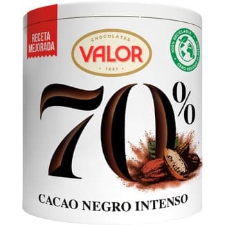 Cacao negro 70% soluble sin gluten bote 300 g - Valor